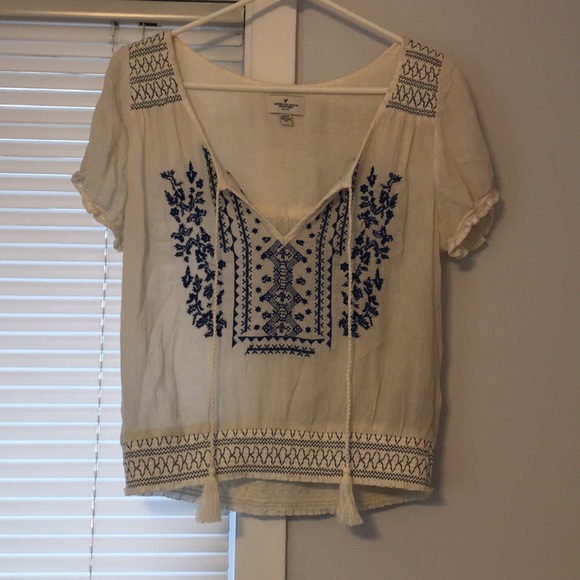 American Eagle Outfitters Tops - American eagle short sleeve boho shirt